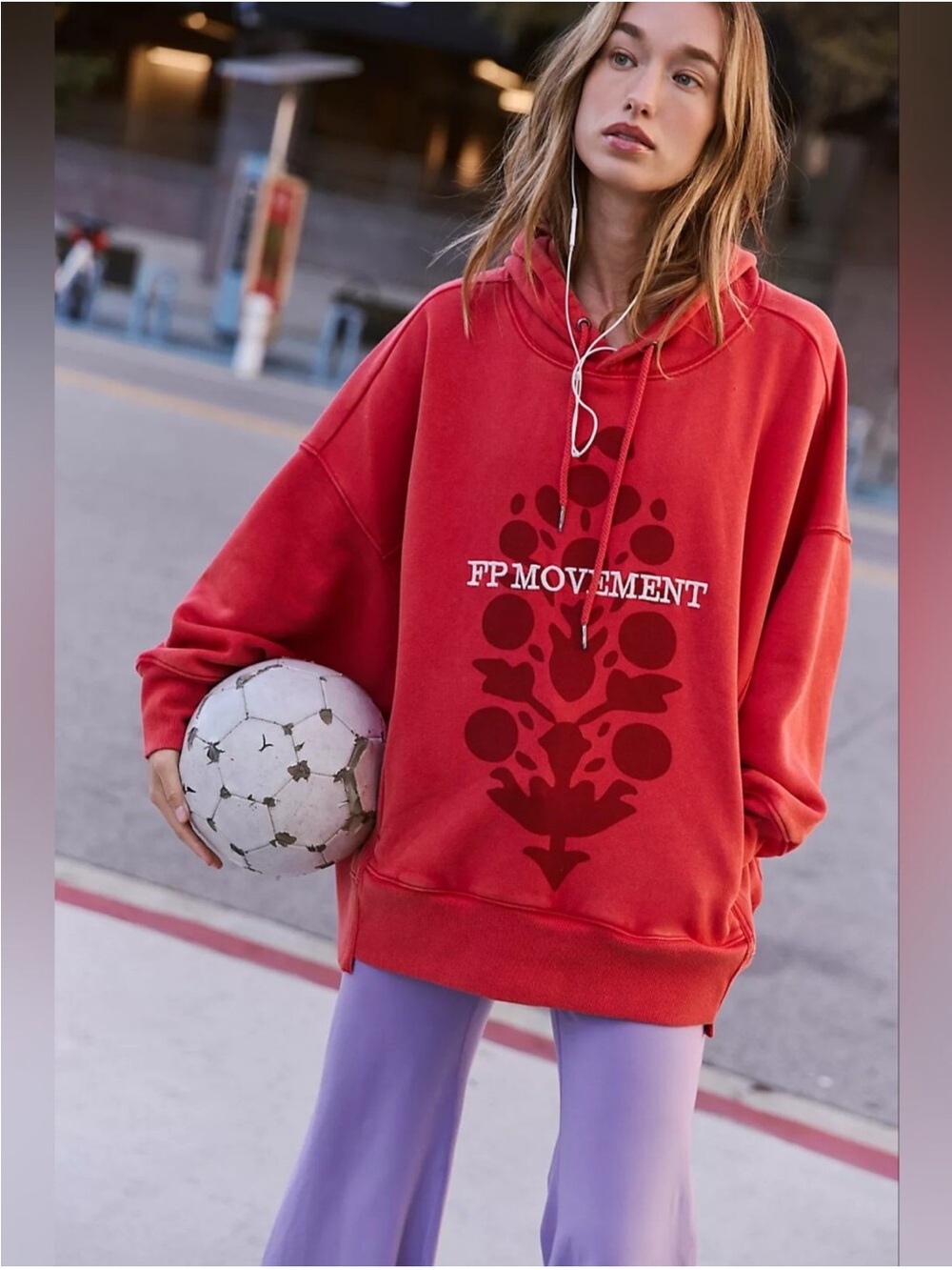Free People Sprint to the Finish Logo Hoodie